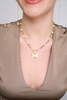 Pearl necklace with butterfly