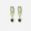 Jill Garnet Charm Earrings