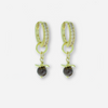 Jill Garnet Charm Earrings
