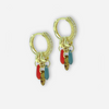Gina Hoop Earrings with 6 Pendants