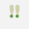 Irene set of earrings with green charms