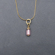 Delicate pink crystal pendant