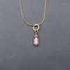 Delicate pink crystal pendant
