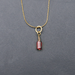 Garnet-colored crystal pendant