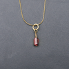 Garnet-colored crystal pendant